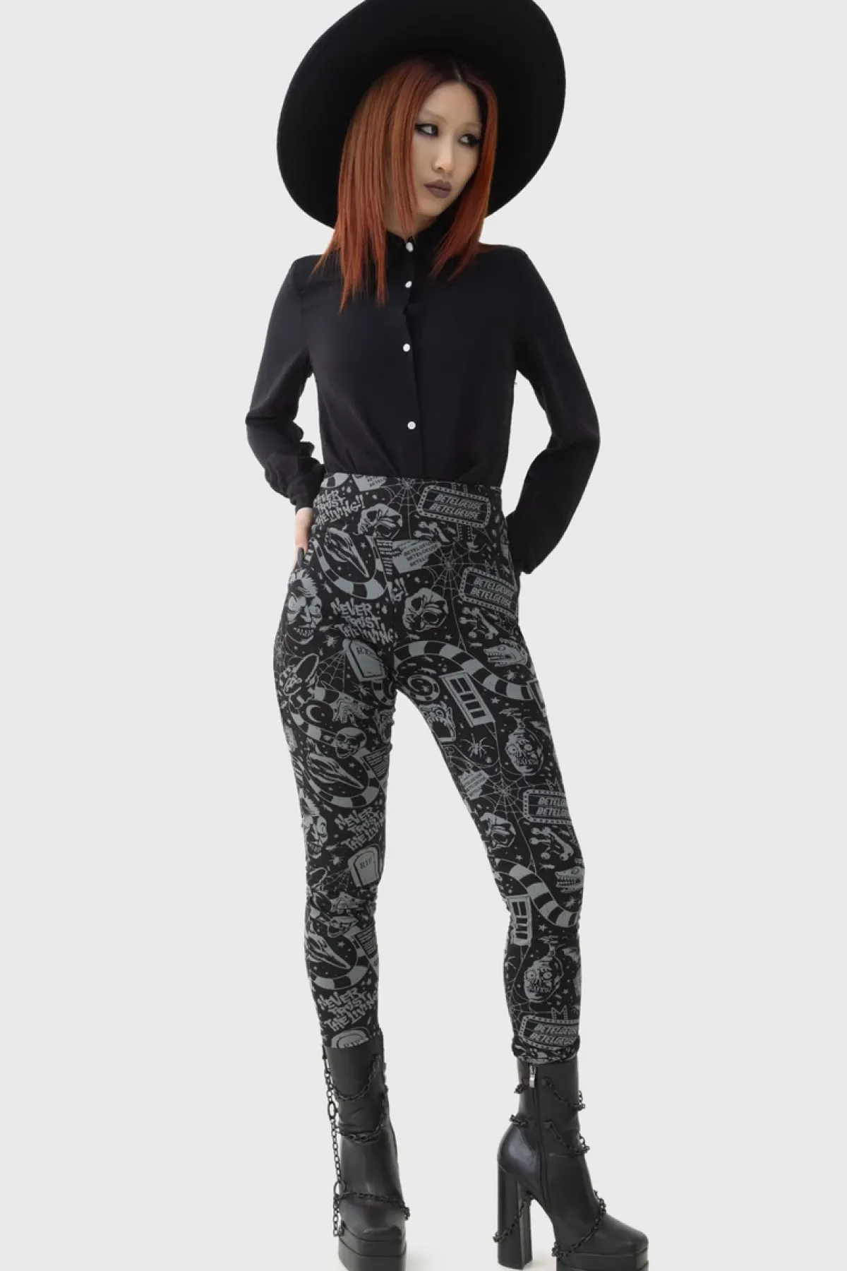 Outlet Never Trust The Living - Leggingsit Leggingsit|Beetlejuice