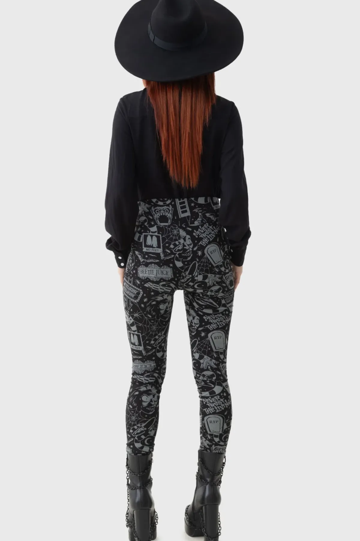 Outlet Never Trust The Living - Leggingsit Leggingsit|Beetlejuice