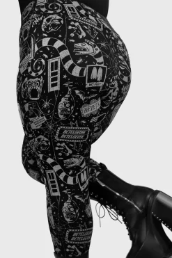 Outlet Never Trust The Living - Leggingsit Leggingsit|Beetlejuice