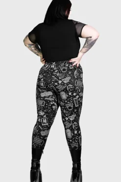Outlet Never Trust The Living - Leggingsit Leggingsit|Beetlejuice