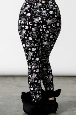 Sale Purr Off - Leggingsit, mustat Leggingsit|Kissateema
