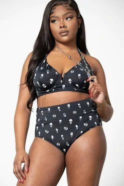 New Skulls - 2-osainen bikini Uimapuku Sport|Rockabilly