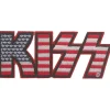 KISS American Flag Logo - Kangasmerkki Kiss|Kangasmerkit