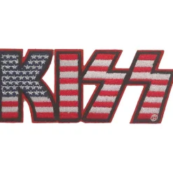 KISS American Flag Logo - Kangasmerkki Kiss|Kangasmerkit