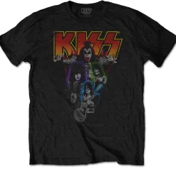 Clearance Kiss Neon band - T-paita T-Paidat|Bändipaidat
