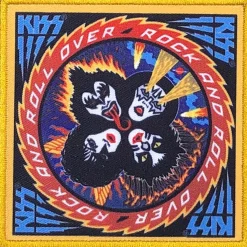 Hot Kiss Rock an roll over - Kangasmerkki Kiss|Kangasmerkit