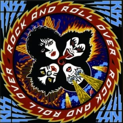 Hot Kiss Rock & Roll over album cover - Magneetti Kiss|Jääkaappimagneetit