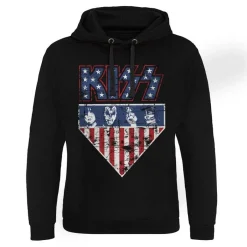 KISS: Stars & Stripes - Huppari, musta Hupparit|Bändipaidat