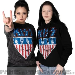 Discount KISS: Stars & Stripes Organic - T-paita - vintage wash T-Paidat|Bändipaidat