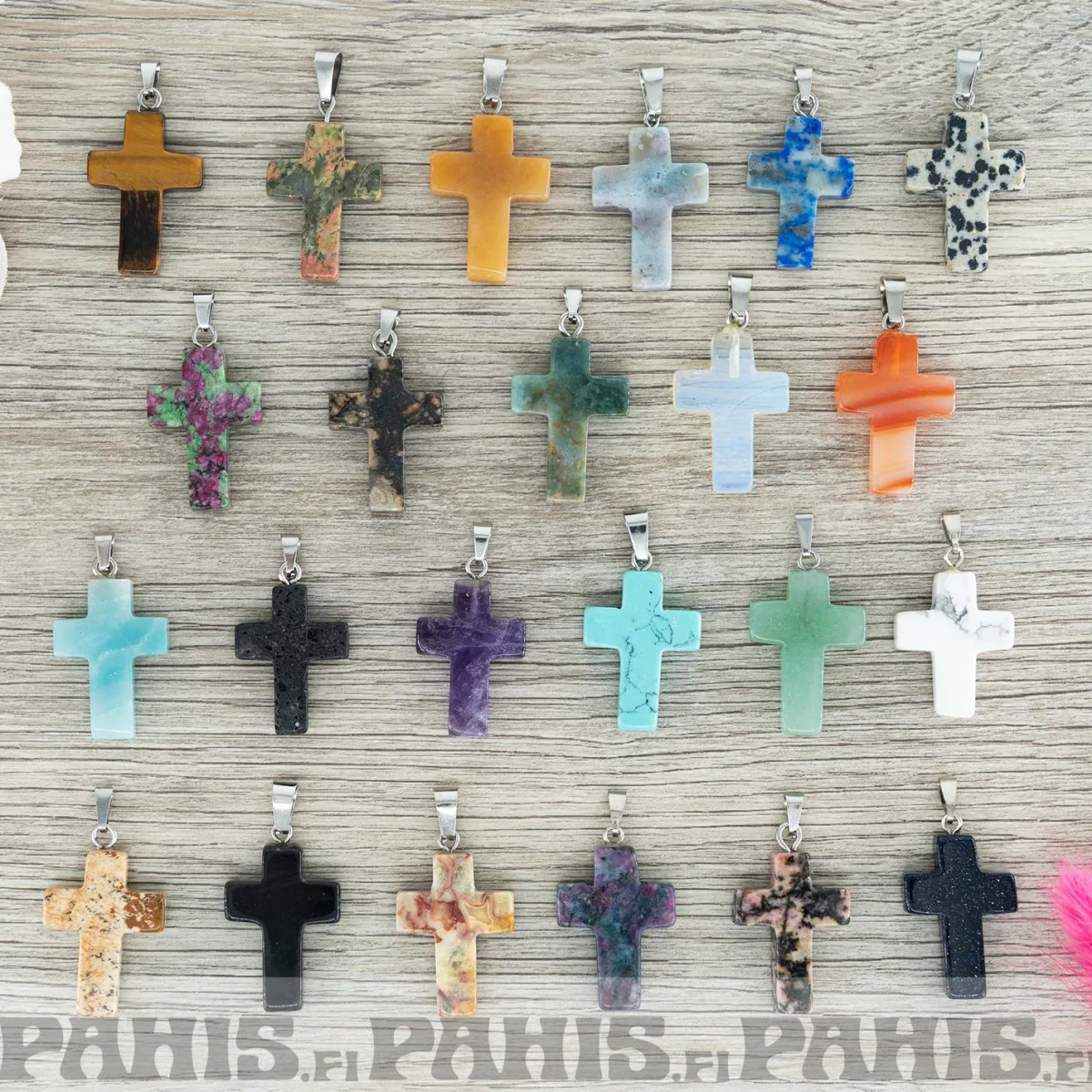 Discount Kiviriipus - Risti 2,5cm Akaatti|Jaspis