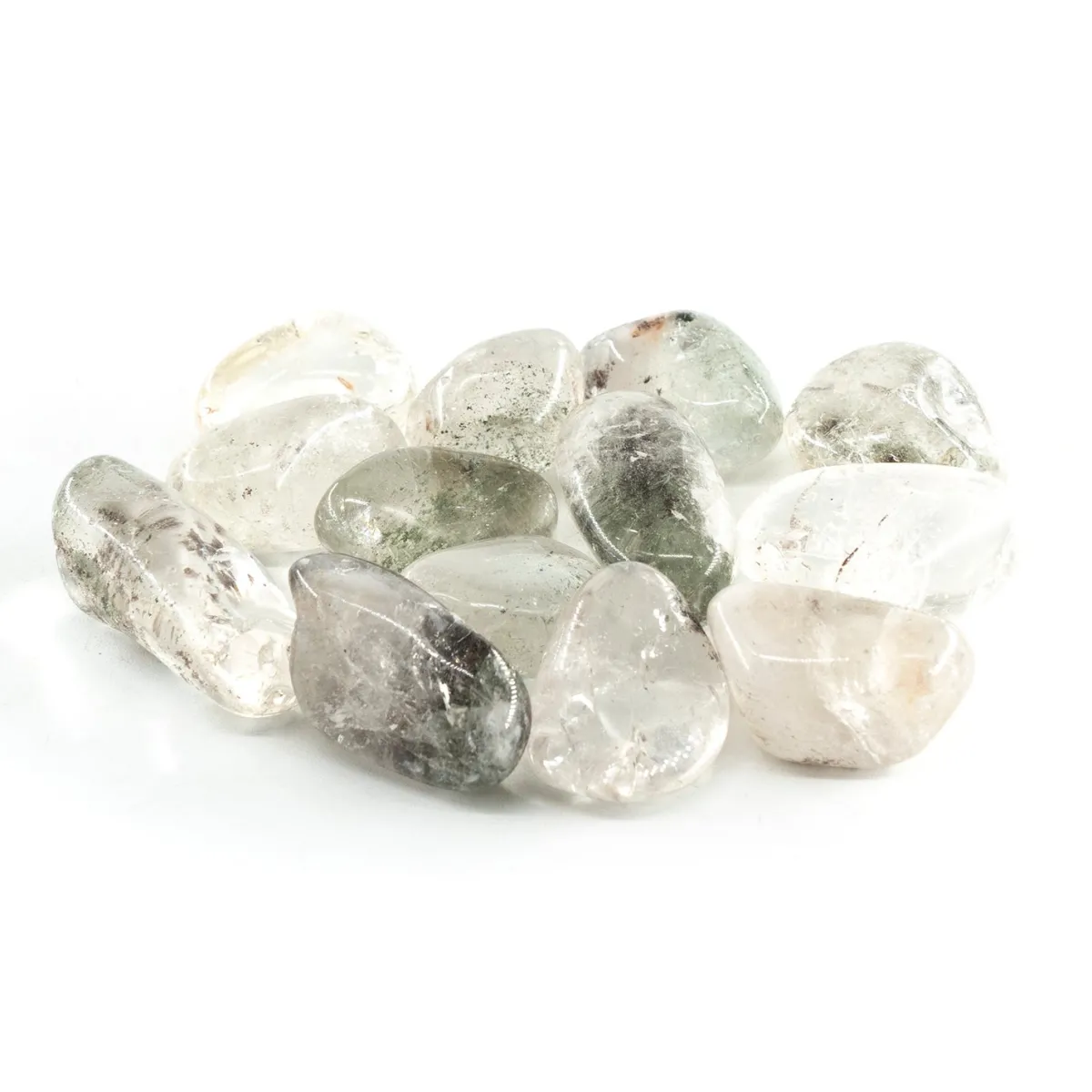 Discount Kloriittikristalli - Rumpuhiottu 10-20mm Rumpuhiotut Kivet