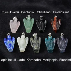 Online Kristalli enkeliriipus Jade|Jaspis