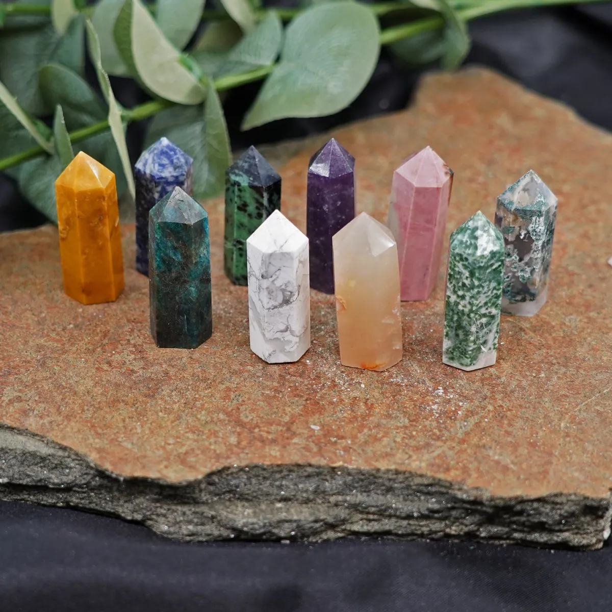 New Kristallitornisetti 1 Kivisetit|Jade