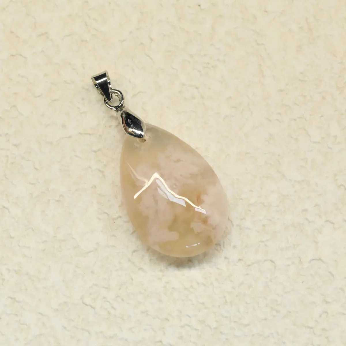 Outlet Kukka-akaatti - Pisarariipus 2,5cm Korutarvikkeet|Akaatti