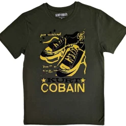 Online Kurt Cobain Converse - T-paita, tummanvihreä Bändipaidat|Nirvana