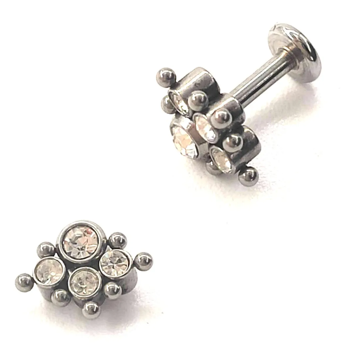 Sale Kvartsiruutu - Lävistyskoru, labret Goottikamaa|Urban Wear Katukamaa