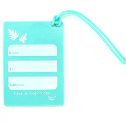 Hot Laukun nimikyltti - Blue Flamingo Matkalaukku Nimikyltit