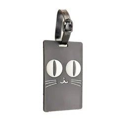 Sale Laukun nimikyltti - Wide Eyes Cat Matkalaukku Nimikyltit