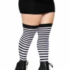 New Striped Nylon Plus size - Thigh high sukat Pride|Naamiaisasut