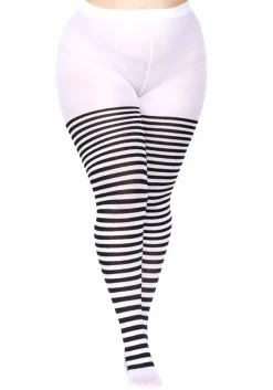 Discount Striped Nylon Plus size - Sukkahousut Sukkahousut|Pride
