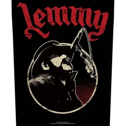 Online Lemmy Microphone - Kangasmerkki, selkä Motörhead|Selkämerkit