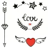 Best Love - Pieni siirtotatuointi Siirtotatuoinnit