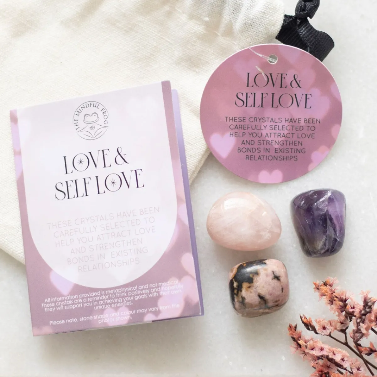 Hot Love & Self Love - Kristalli setti Ystävälle|Tarot Tuotteet