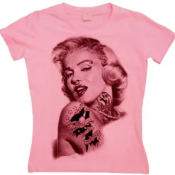 Online Marilyn Got Attitude - Naisten t-paita, pinkki Marilyn Monroe|Rockabilly