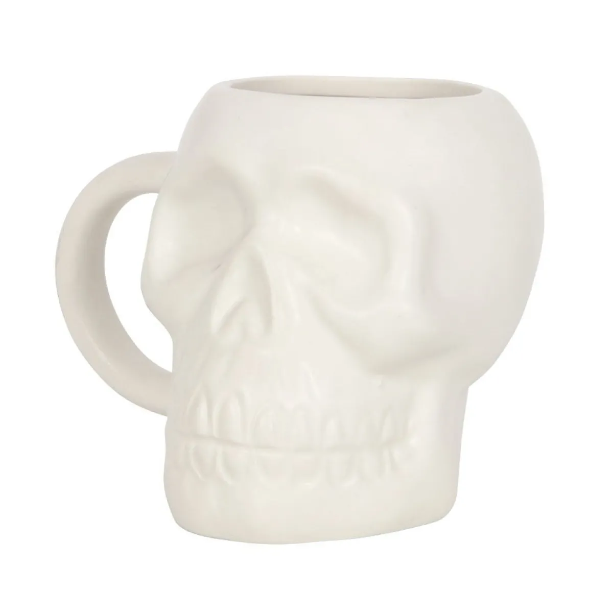 Matte White Skull - Muki Goottikamaa|Pääkallokamaa