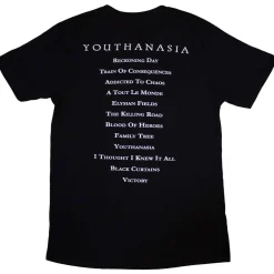 Discount Megadeth: Youthanasia Tracklist - T-paita T-Paidat|Bändipaidat