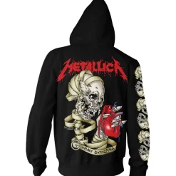 Hot Metallica Heart explosive - Unisex vetoketjuhuppari Metallica|Hupparit