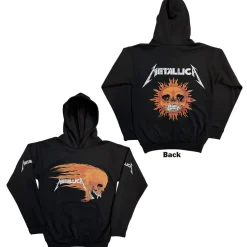 Outlet Metallica: Worn Pushead Flaming Skull - Huppari Metallica|Hupparit