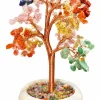 New Monivärinen - Kristallipuu, 20cm Akaatti|Aventuriini