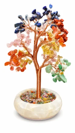 New Monivärinen - Kristallipuu, 20cm Akaatti|Aventuriini