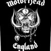 New Motörhead England - Kangasmerkki, selkä Selkämerkit