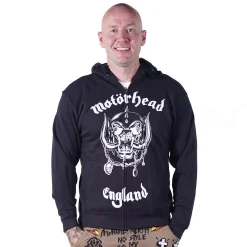 Discount Motörhead England - Unisex vetoketjuhuppari Hupparit|Bändipaidat