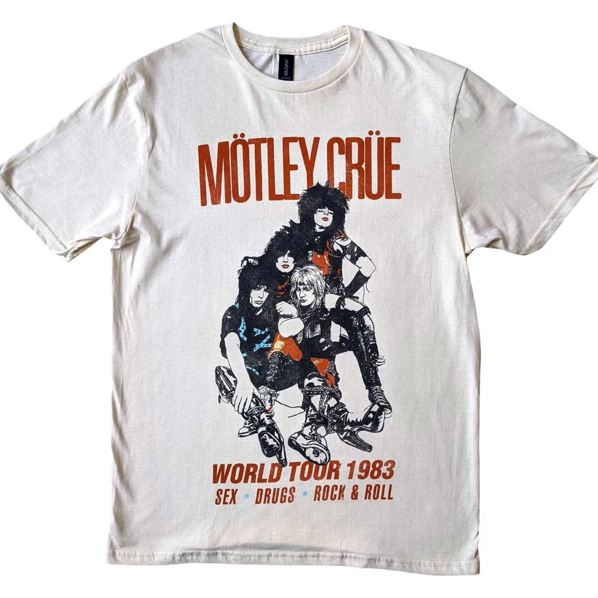 Best Mötley Crue World Tour Vintage - T-paita T-Paidat|Bändipaidat