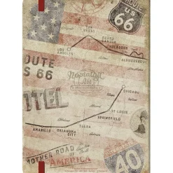 Sale Muistikirja A5 - Route 66 Bike Map Autoteema|Toimistotarvikkeet