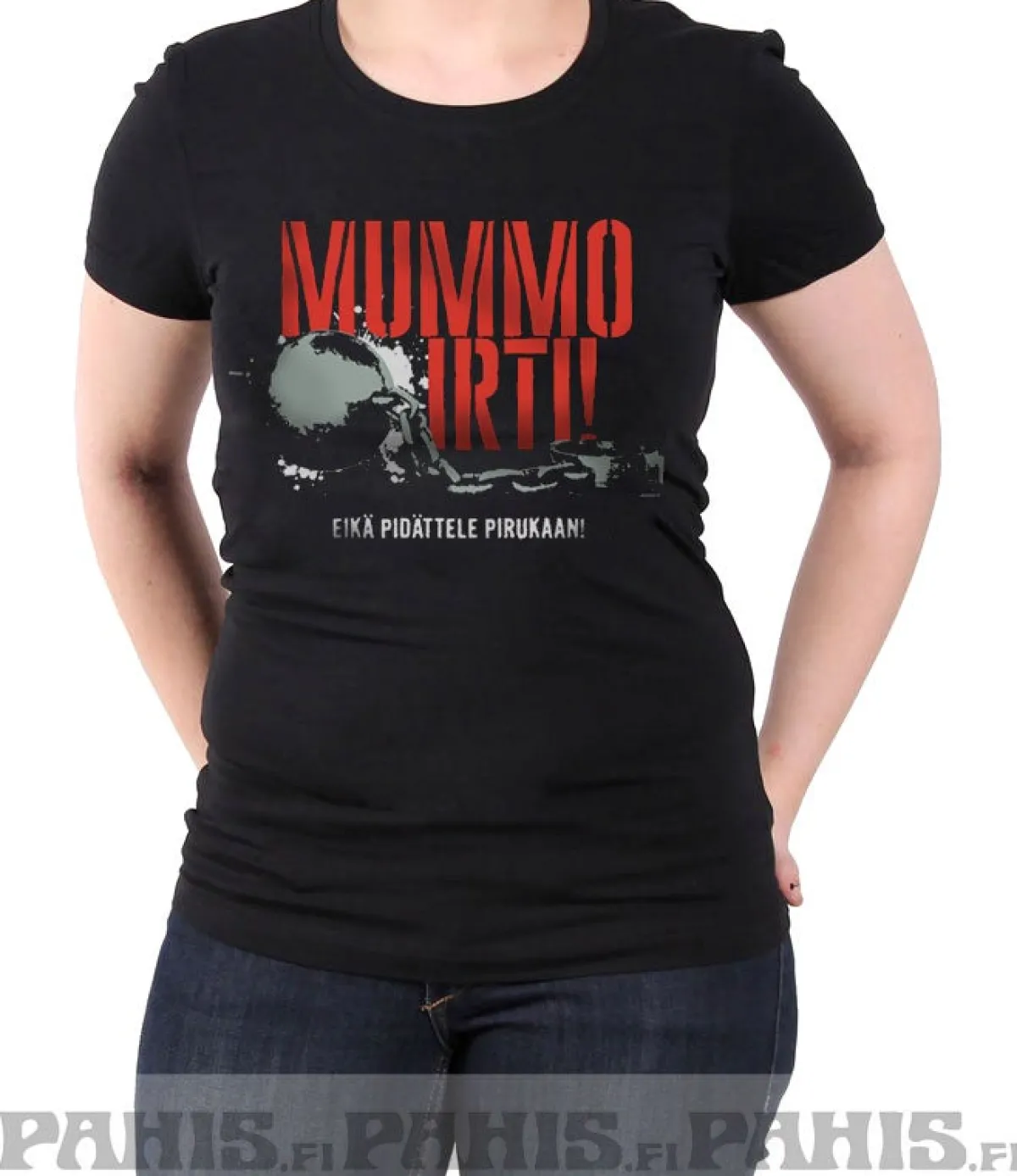 Clearance Mummo irti - Lady Fit T-paita / T-paita Asenne T-Paidat|Äidille