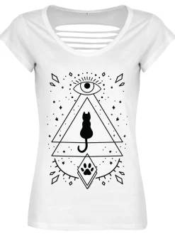 Clearance Mystical Kitten razor back - naisten t-paita Goottikamaa|T-Paidat