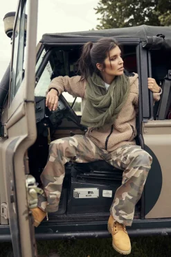 Best Naisten BDU Ripstop housut, light woodland Reisitaskuhousut