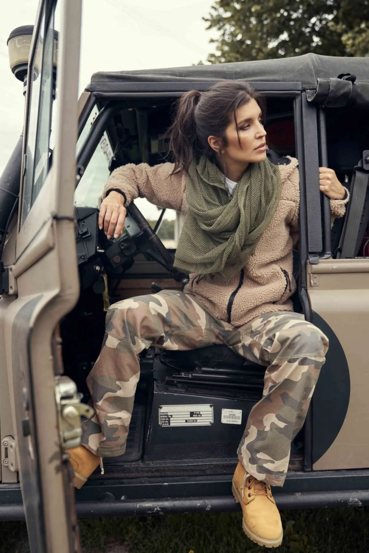 Best Naisten BDU Ripstop housut, light woodland Reisitaskuhousut