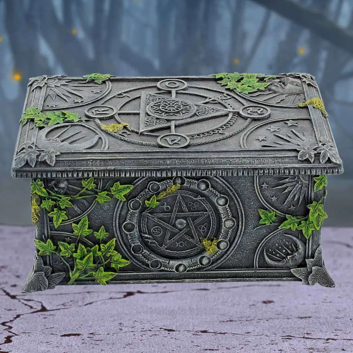 Best Wiccan Pentagram - Tarokortti Rasia 17,5cm Goottikamaa|Hyllyt & Säilytys