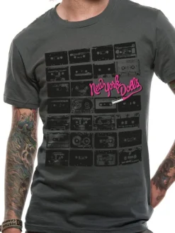 Hot New York Dolls Tape - T-paita Bändipaidat|Bändipaidat