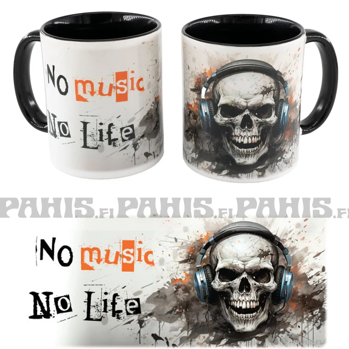 Online No music No life II - Muki Muut Mukit|Bändimukit Ja -Lasit