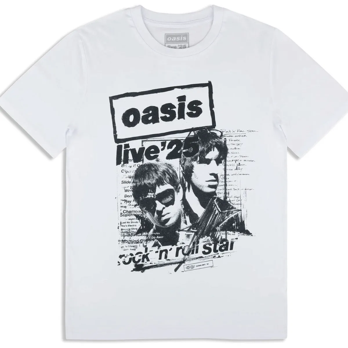 Hot Oasis: Live '25 Rock N Roll Star - T-Paita Bändipaidat|Bändipaidat