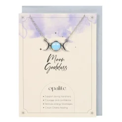 Opalite Triple Moon - kaulakoru ja kortti Kivi Ja Kristallikorut|Opaliitti