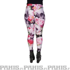 Online Flower Skull II - legginsit Leggingsit|Urban Wear Katukamaa