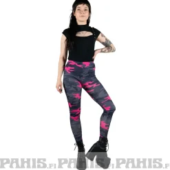 Outlet Pink Camo - leggingsit Leggingsit|Urban Wear Katukamaa
