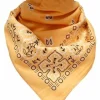 Hot Paisley Apricot - Bandana huivi Hippikamaa|Pinup-Kamaa